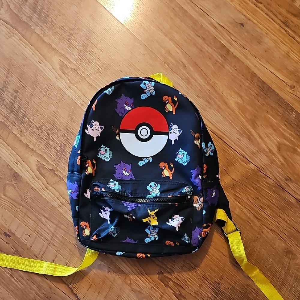 H&M Kids Pokémon Backpack - Black with Yellow Accents
